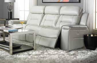 1299 MARKET 2400 BENCH MADE TOP-GRAIN LEATHER & POWER RECLINING Seating handcrafted in pure top-grain