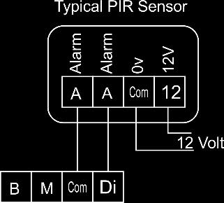 Occupancy Detection Using a PIR The SMT-150 can be connected directly to an occupancy or PIR sensor as shown in the diagram to the right.