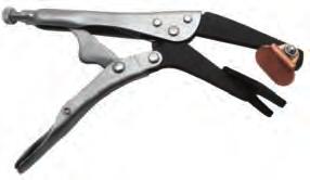 8880 PLUGWELD PLIERS Spring-loaded clamping action allows easy plugging of small holes when using a MIG welder.