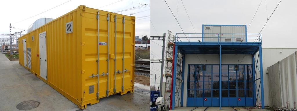 Multi Voltage Power Supply System for Traction Test - Container Solution Quick installation; Easy to be re-located; Just a concrete basement needed;