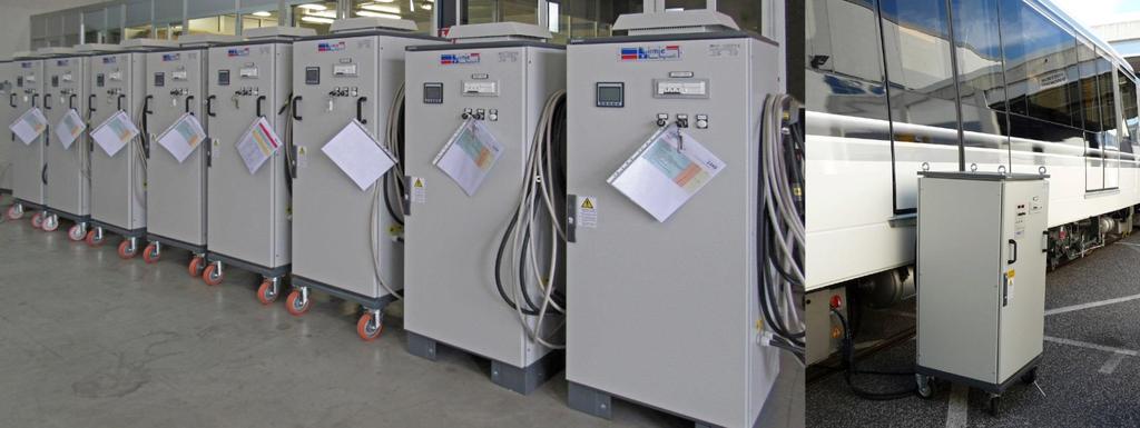 Trolley-mounted Battery Chargers and Dischargers