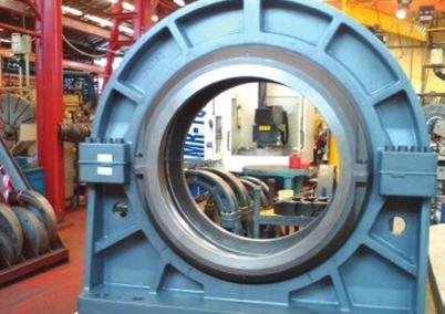 WATER TURBINE A 01 BCF 380mm EX was selected with the OEM on this 11,000kW vertical shaft Kaplan turbine.