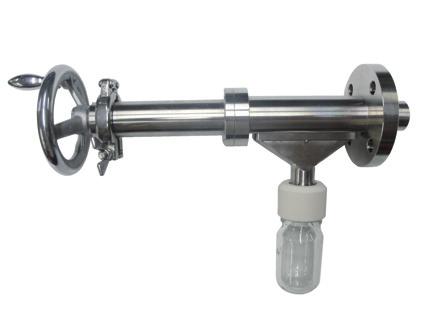 HORIZONTAL THIEF SAMPLING 1 size 130H The 130H is a new product dedicated to the horizontal powder sampling