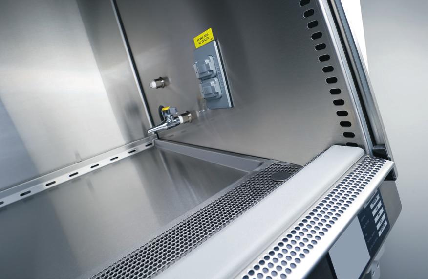 High-Velocity Return Air Slots Capture Unfiltered Air Containment and cleanliness are achieved with precise control of airflow volumes and velocities.