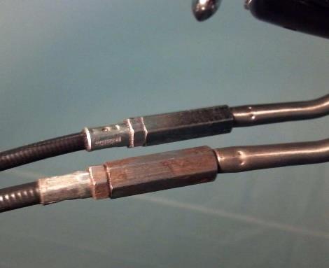 Hold onto the brass ferrule as you pull the cable off (Image 10) and then carefully