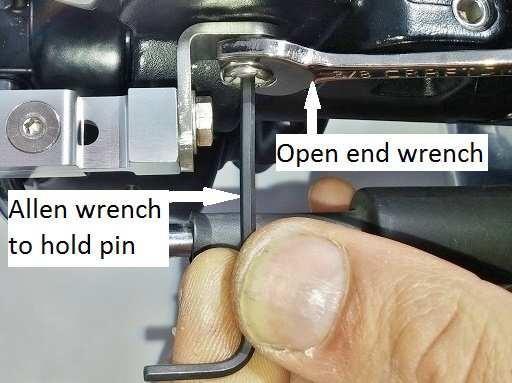 Do not allow the cam or cam support to push up against the brake lever during this step. This will stop the unit from engaging properly and could bend the spring plate. 3.