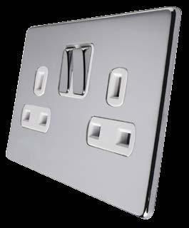 ULTRA SCREWLESS Deta Ultra Screwless is the ultimate metal plate range of wiring accessories, combining modern minimalistic styling with a screwless