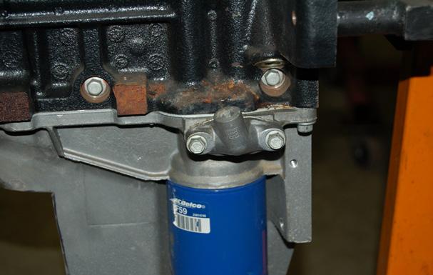 Before removal, observe, or mark on this part, where you have ample clearance for the sender or pressure line.