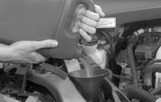 See Engine Coolant in the Index for more information about the proper coolant mixture.