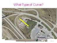 The driver can know the best speed for this curve by understanding that exit ramps traditionally are a increasing radius by design and the sharpest part of the