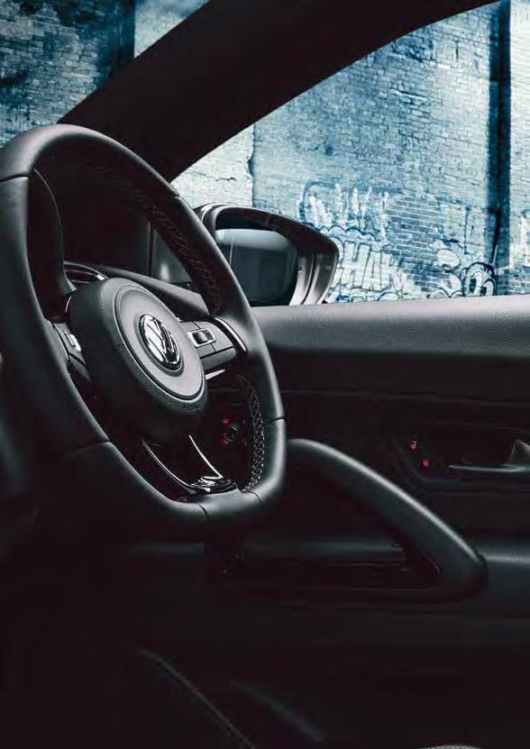 The instrument cluster features signature blue needles for easy visual recognition in all conditions.