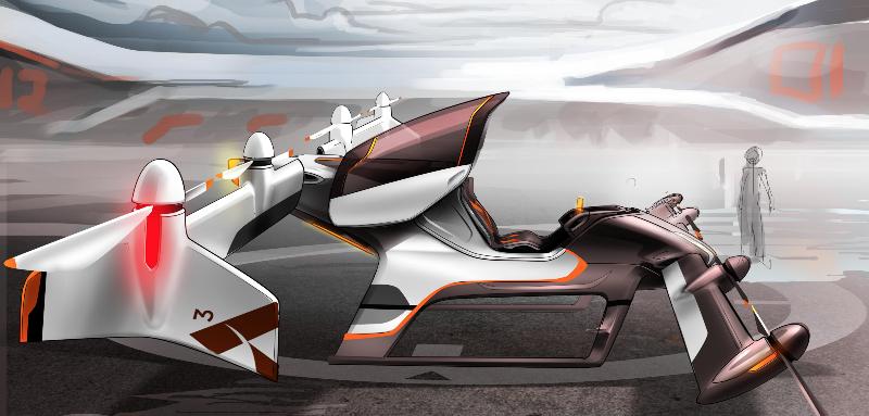 A depiction of the single-passenger Vahana aircraft (Image courtesy of Vahana) The flying taxi doesn t require a landing strip, but merely a cleared space.
