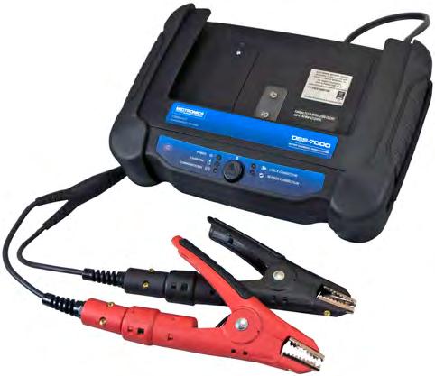 Use caution when working with metallic tools to prevent sparks or short circuits. Never lean over a battery when testing, charging, or jump starting.