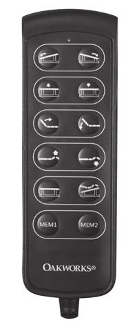 features 2 preset memory positions, home and zero