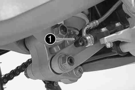 TUNING THE CHASSIS 59 100247-10 Turn adjusting screw1clockwise up to the last perceptible click. Turn back counterclockwise by the number of clicks corresponding to the shock absorber type.
