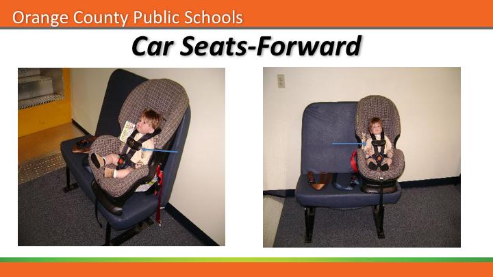 This is a forward facing car seat, this particular seat children who weigh between 22-40lbs and are over 1 year to legally face
