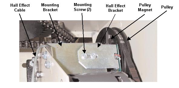 HALL EFFECT SENSOR ADJUSTMENT NOTE: Normally the Hall Effect sensor does not need adjustment, but may go out of alignment due to shipping vibration or rough handling.