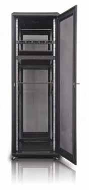 System Can Route Cable Front to ack and Top to ottom Fully Adjustable Horizontal Mounting Rails to Ensure the est Fit of Rackmount Chassis Custom Front Panel Door with Silk Screen Option Can Enhance