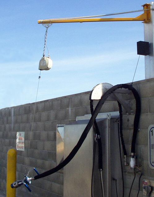 Using the nozzle balancer or nozzle stand extends nozzle life and improves fueling capacity.