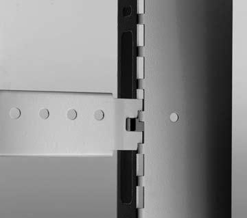IMRAK panel mounts Panel Mounting Supports These fit between vertical members to allow adjustment of the panel mounts at any position along IMRAK s framework.