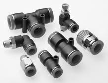 Pneufit composite and Pneufit M fittings Inch Ø 1/8... 1/2 O/D tube Norgren Pneufit fittings are ready to use, offering fast assembly with no need for tools providing optimum flow.