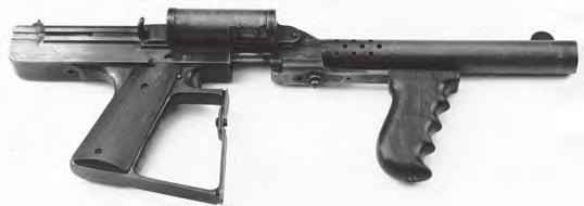 This is a belt feed hand held firearm. The rate of fire was so fast that the web belt of ammo would jam the feed mechanism. (Photo credit West Point Military Museum) Figure 8.