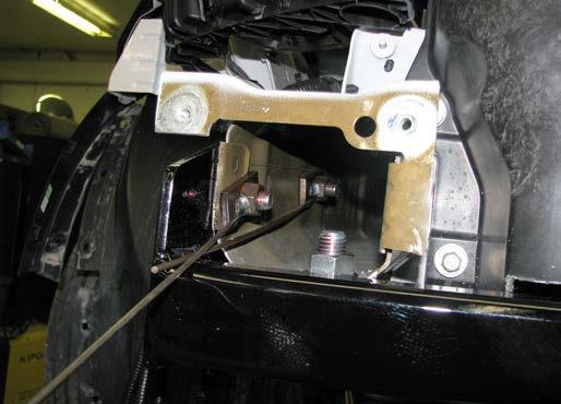 Reattach adaptive cruise control to the baseplate onto the tabs provided using 1/4-20 x 1