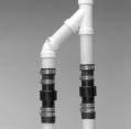 Attach the wire to the pipe with tape. 7. Connect a 1 1 / 2" diameter discharge pipe above the check valve of the Basement Watchdog pump, and attach a 45 elbow to that pipe.