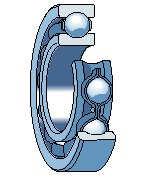 Deep groove ball bearing - Good capacity to withstand radial and axial loads -May be of sealed