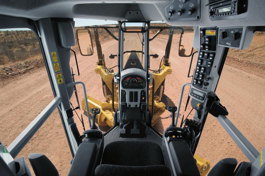 Operator Station The 140M features a revolutionary cab design that provides unmatched