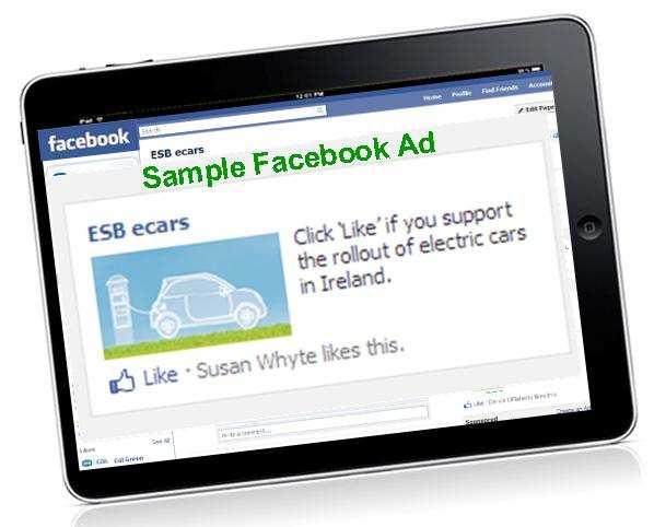 ESB ecars facebook site Q&A service News channel Build a fan base Reward fan base