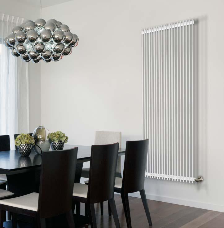 24. CONTEMPORARY RADIATORS DIAPASON A modern radiator created with 16mm round tubing available in three widths and white as standard. Shown with Roscoe valves.