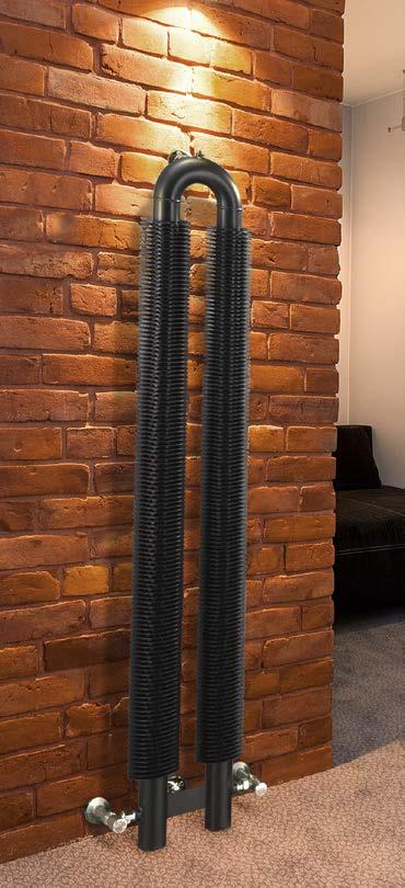 30. ZEB vertical CONTEMPORARY RADIATORS Coil finned radiators manufactured in high quality steel with built