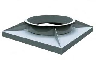 Provided with slots for ventilation. Weather covers are available for either horizontal or vertical flow fans.