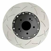 The 6061-T6 Alumalite hats on the Club Spec 5000 T3 rotors are critical for reducing unsprung weight and rotational mass.