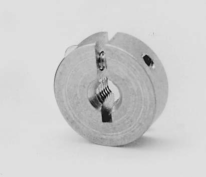 DIA. WIDTH BORE All in Inches Order By Catalog or Item Code O.D. Width Clamp Screws Stainless Steel Catalog Item Code 1/8 CSSC12 49094 3/16 CSSC18 49095 13/16 1/4 4-40 1/4 CSSC25 49096 5/16 CSSC31