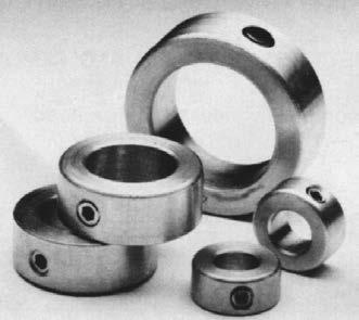 SSC Series Stainless Steel Setscrew Collars E Stainless Steel s from 1/8 to 2 Stainless Steel Collars are Corrosion-Resistant and Non-Magnetic suitable for temperatures up to 800 F.