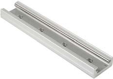 RR65 Rail Load Capacity up to 5,950 N RR65 RAIL Rail is aluminum alloy with hardened and ground steel raceways inserted.