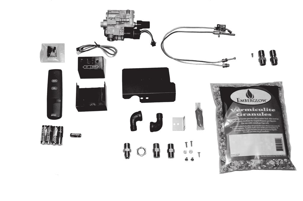 MODEL RVS304 REMOTE CONTROLLED SAFETY PILOT KIT Supplemental Installation Instructions for use with Natural Gas Log Sets NOTE: This kit is for both Natural Gas and LP Gas applications.