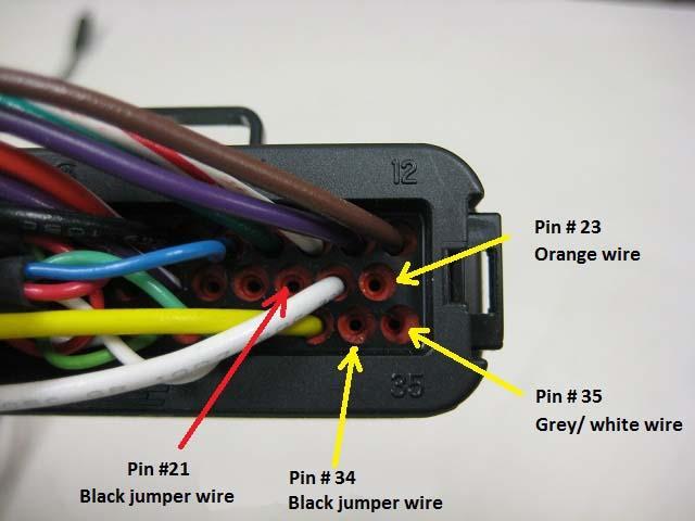 Fig. 28 AMPSEAL connector CANBUS wire connections 3. Unplug the 35-pin Ampseal connector from the Curtis controller. 4.