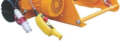 Explosion-proof winches are available for