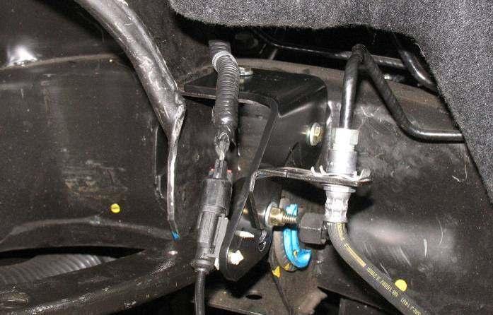 attach the sway bar drop brackets RS176579 to the frame rails at the original sway bar location.