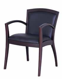 Beautifully fashioned guest chairs with gently sloping arms Newport Series Milano Series Newport Wood