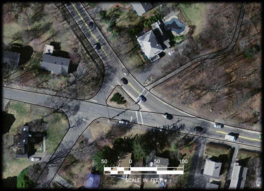 N Enlarge adjacent green spaces and relocate trees and benches /park features and historical markers to both sides of relocated Middle Street Design in accordance with Town Departments/MassDOT
