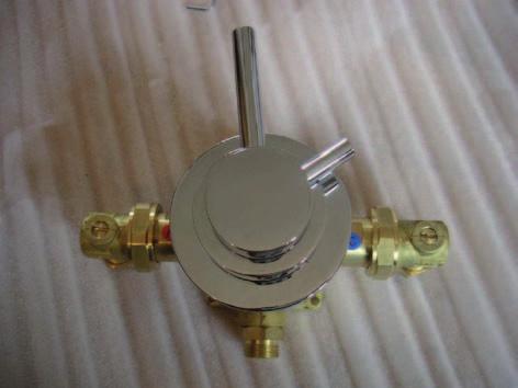 1 If applicable remove the cover plate. Exposed valves do not include a cover plate. Isolate the hot and cold water at the isolation elbows.