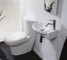 00 6487 The Micro short projection toilet combined with the Cosmo 36cm basin makes this pack perfect for the cloakroom.