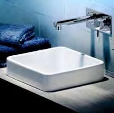 above counter & inset basins Above counter basins are a popular modern design option.