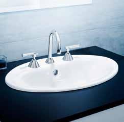 Vanity Basin Classically oval and functional 555mm x