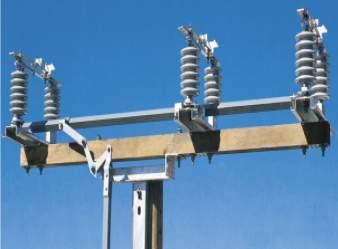 polymeric insulator options R Series Vertical break operating contacts Mounting options: Pole top, mid pole, vertical & horizontal Disconnector or load break interrupter options Porcelain or