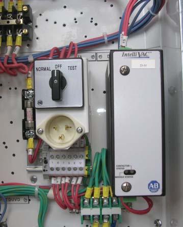 5-4 Maintenance Power Lock-out Procedure (cont.) Control Switch Auxiliary Power Receptacle Figure 5.